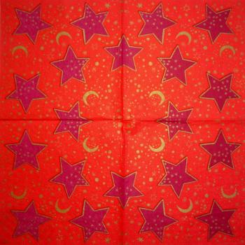 005 Sterne - 3-lagig (gold) - Papstar